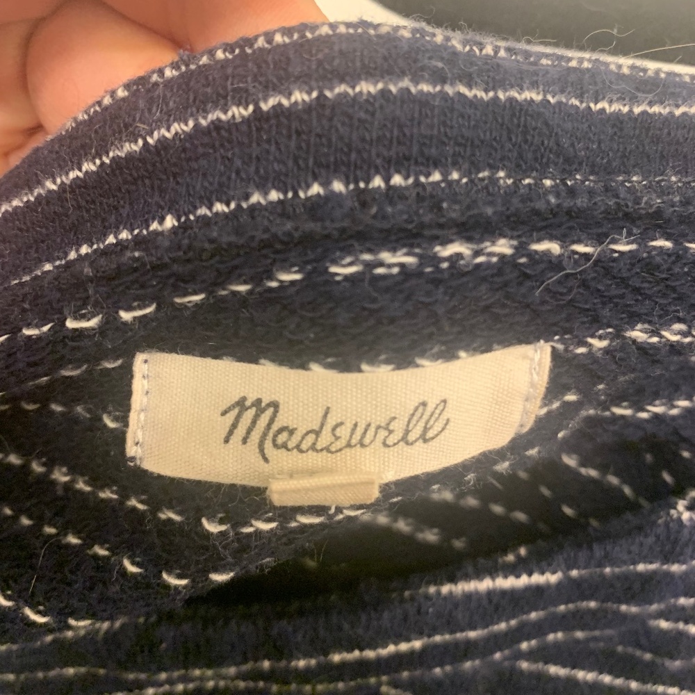 Madewell striped side tie shirt